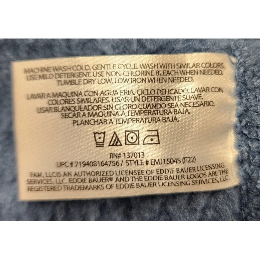 Eddie Bauer Sweater Size Large Fleece Quarter Zip Pullover Athleisure